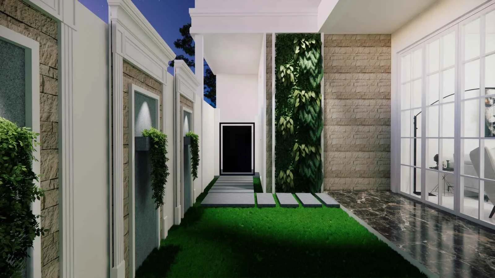 Perspektif Arsitektur Sudut Bangunan