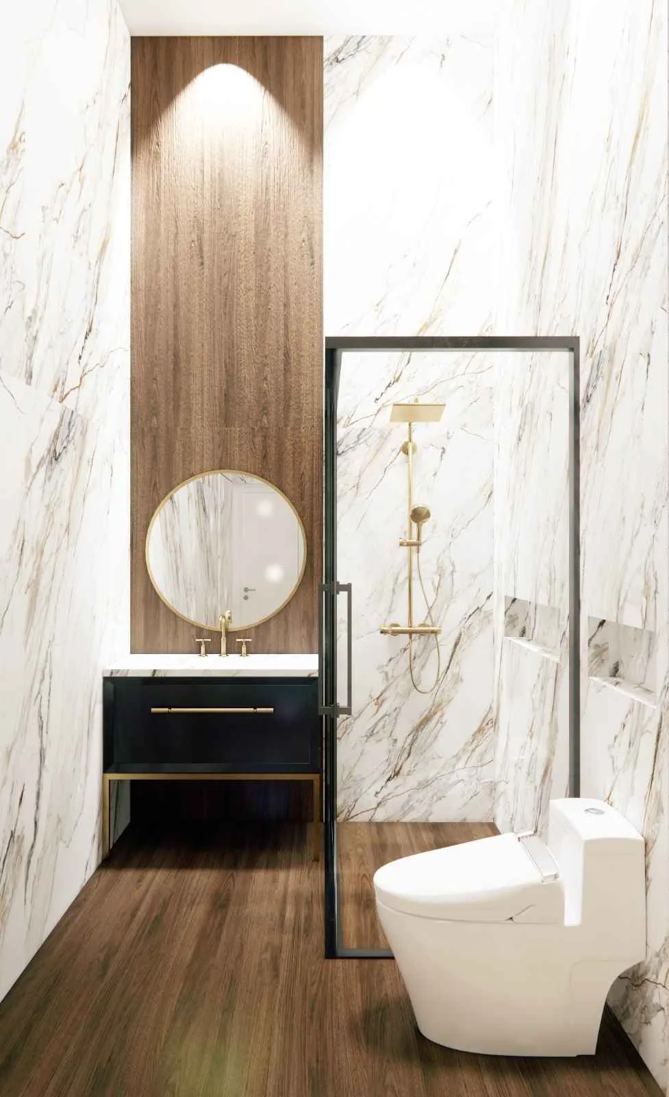 Luxury Marble Bathroom - Amenity Contractor