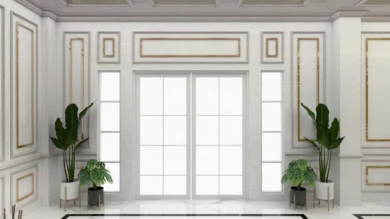 Living Room Wall Paneling & Pencahayaan